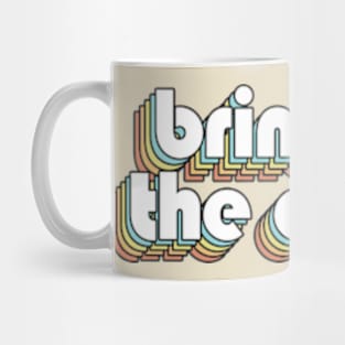 Bring Me the Horizon - Retro Rainbow Typography Faded Style Mug